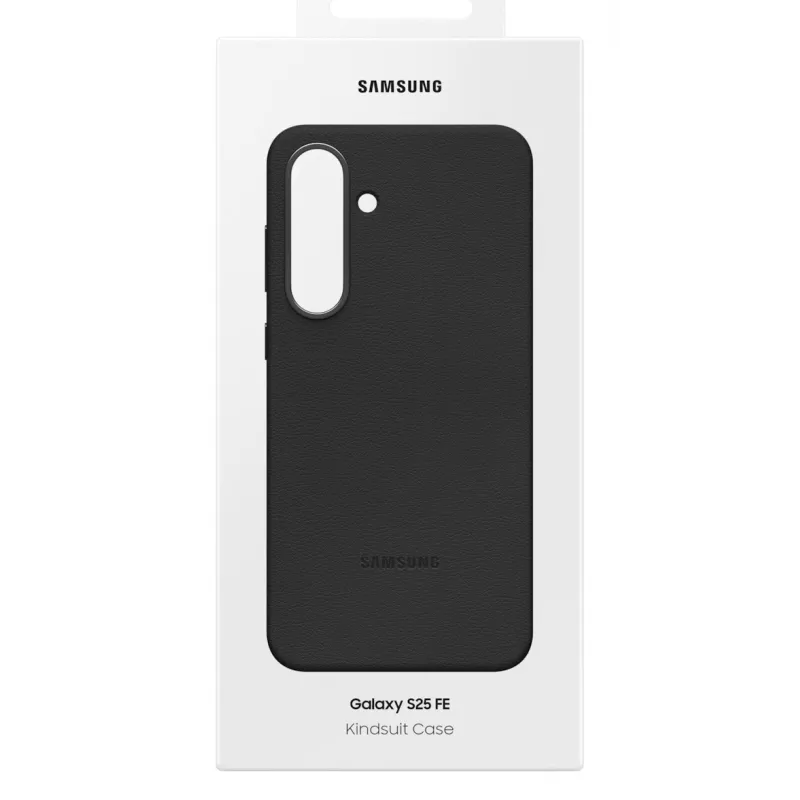 Samsung Kindsuit Faux Leather etui do Galaxy S25 FE, Cover, Samsung, Galaxy S25 FE, 17 cm (6.7 inch), Czarny