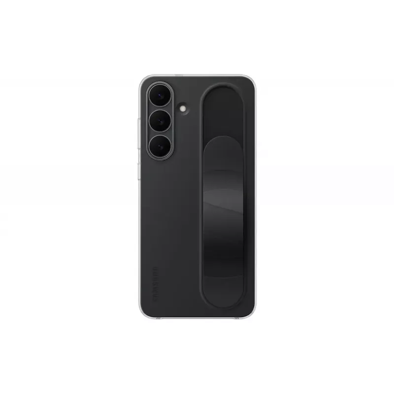 Ochronne etui z uchwytem stojącym Samsung do Galaxy S25 FE, czarne, podstawka na biurko