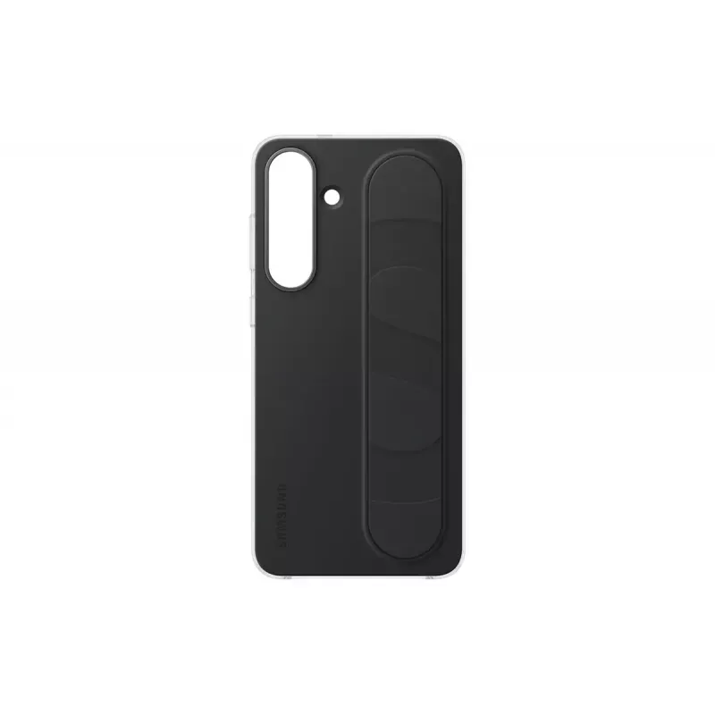 Ochronne etui z uchwytem stojącym Samsung do Galaxy S25 FE, czarne, podstawka na biurko