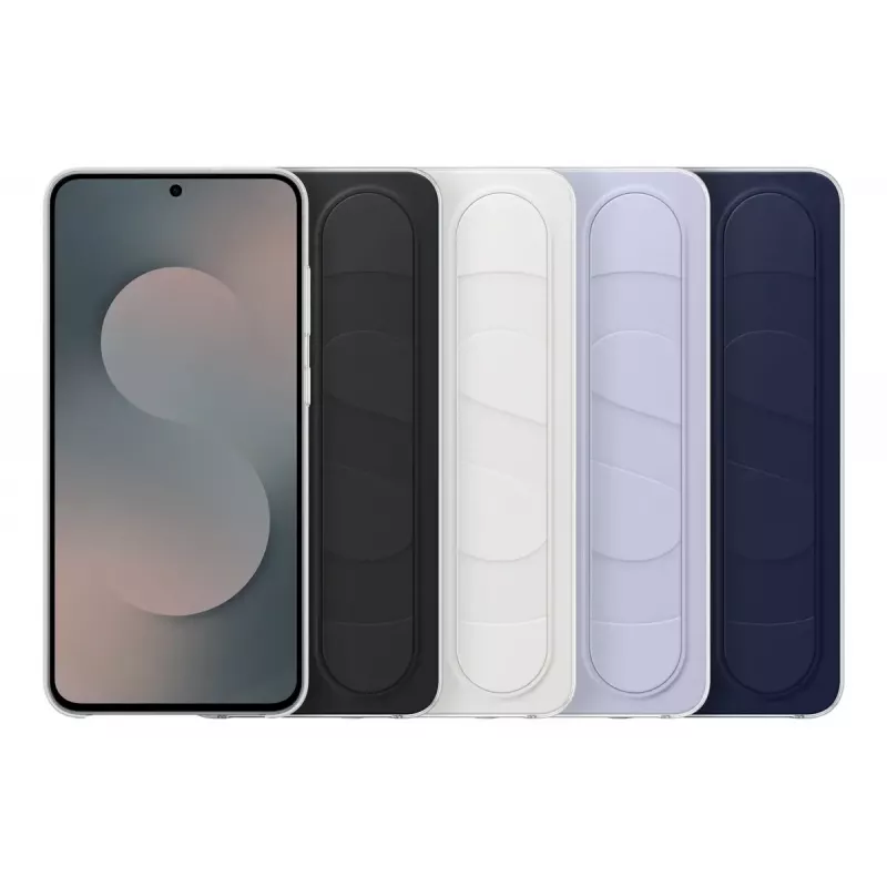 Etui stojące z uchwytem Samsung do Galaxy S25 FE — białe, podstawka na biurko