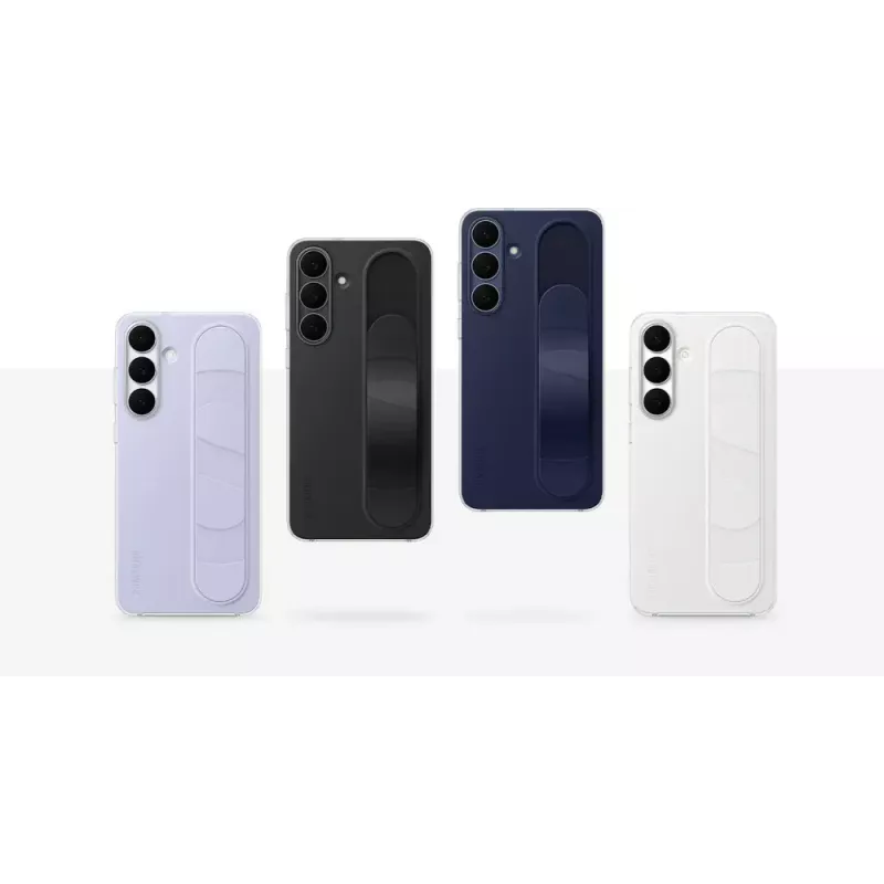 Etui stojące z uchwytem Samsung do Galaxy S25 FE — białe, podstawka na biurko