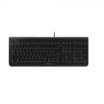 CHERRY KC 1000 Klawiatura przewodowa, czarna, USB (QWERTY - UK), pełnowymiarowa (100%), przewodowa, USB, QWERTY, czarna