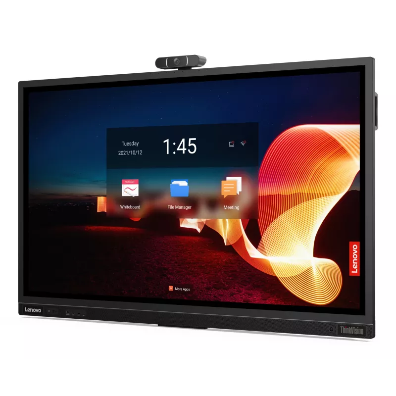 Monitor komputerowy Lenovo ThinkVision T65 165,1 cm (65 cali) 3840 x 2160 pikseli 4K Ultra HD LED Dotykowy Czarny