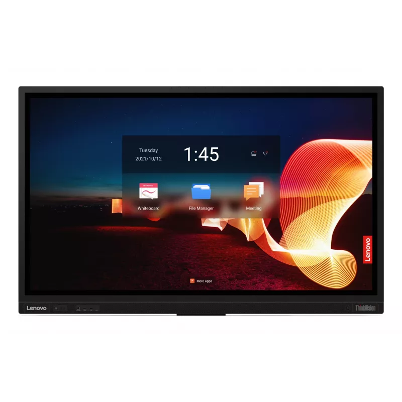 Monitor komputerowy Lenovo ThinkVision T65 165,1 cm (65 cali) 3840 x 2160 pikseli 4K Ultra HD LED Dotykowy Czarny