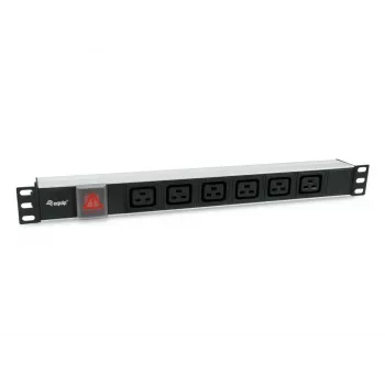 Equip 333319 jednostka dystrybucji zasilania (PDU) 6 gniazd AC 1U Czarny