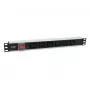 Equip 333319 jednostka dystrybucji zasilania (PDU) 6 gniazd AC 1U Czarny