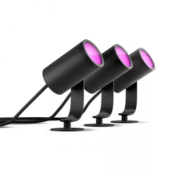 Inteligentne światło wiszące Philips Hue White and colour ambience Lily Outdoor spot light 1741430P7