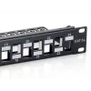 Equip 24-Port Keystone Cat.6A Shielded Patch Panel, Czarny