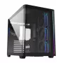 Obudowa FSP M580-BP Plus Midi Tower mITX, mATX Czarna ARGB, Midi Tower, PC, Czarny, ATX, micro ATX, Mini-ITX, Szkło, SPCC, 16 cm