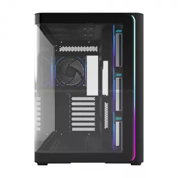 Obudowa FSP M580-BP Plus Midi Tower mITX, mATX Czarna ARGB, Midi Tower, PC, Czarny, ATX, micro ATX, Mini-ITX, Szkło, SPCC, 16 cm