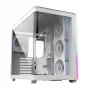 Obudowa FSP M580-WP Plus Midi Tower mITX, mATX Biała ARGB, Midi Tower, PC, Biały, ATX, micro ATX, Mini-ITX, Szkło, SPCC, 16 cm