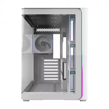 Obudowa FSP M580-WP Plus Midi Tower mITX, mATX Biała ARGB, Midi Tower, PC, Biały, ATX, micro ATX, Mini-ITX, Szkło, SPCC, 16 cm