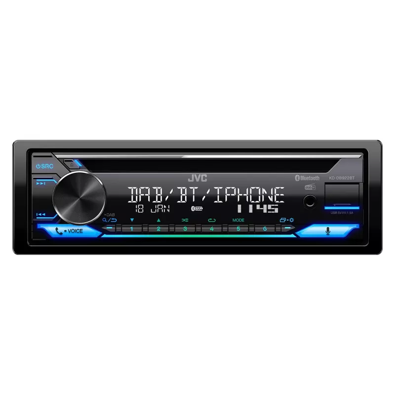 JVC KD-DB922BT Czarny 200 W Bluetooth