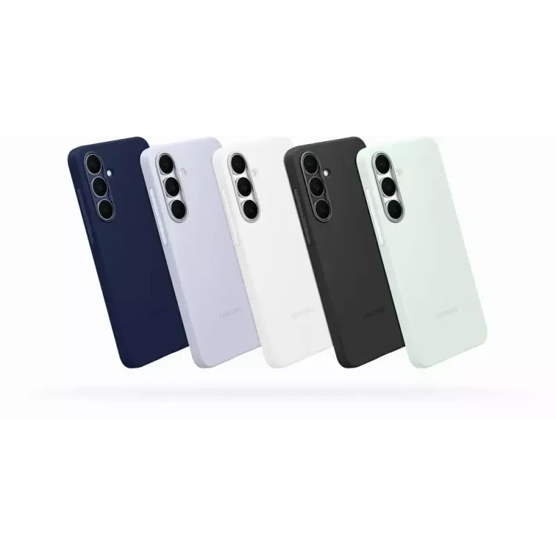 Silicone Case cover dla Samsung Galaxy S25 FE — Jasnoniebieski, na ekran 6,7 cala, wnętrze z mikrofibry