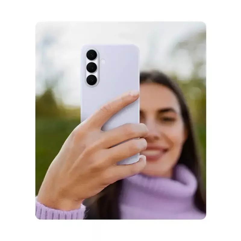 Silicone Case cover dla Samsung Galaxy S25 FE — Jasnoniebieski, na ekran 6,7 cala, wnętrze z mikrofibry
