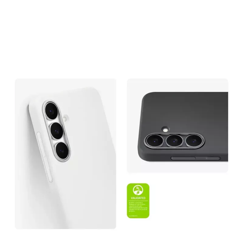 Silicone Case cover dla Samsung Galaxy S25 FE — Jasnoniebieski, na ekran 6,7 cala, wnętrze z mikrofibry