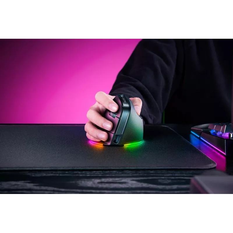Mysz RAZER Pro Click V2 Vertical Edition Bezprzewodowa / Przewodowa Czarna