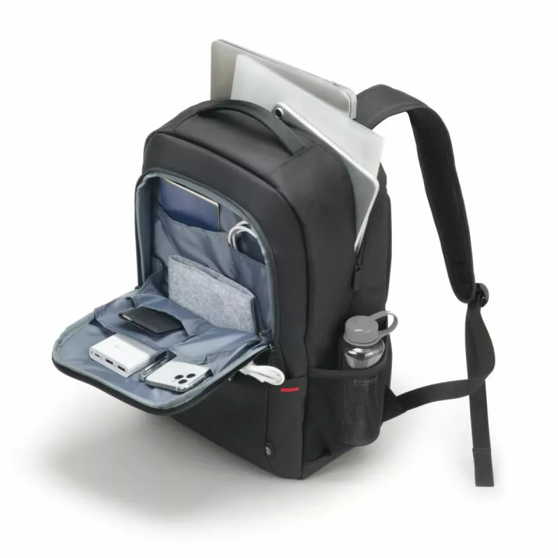 DICOTA Eco Backpack Plus Base - 13-15.6in Notebook Case - Czarny / 300d Rpet Poliester