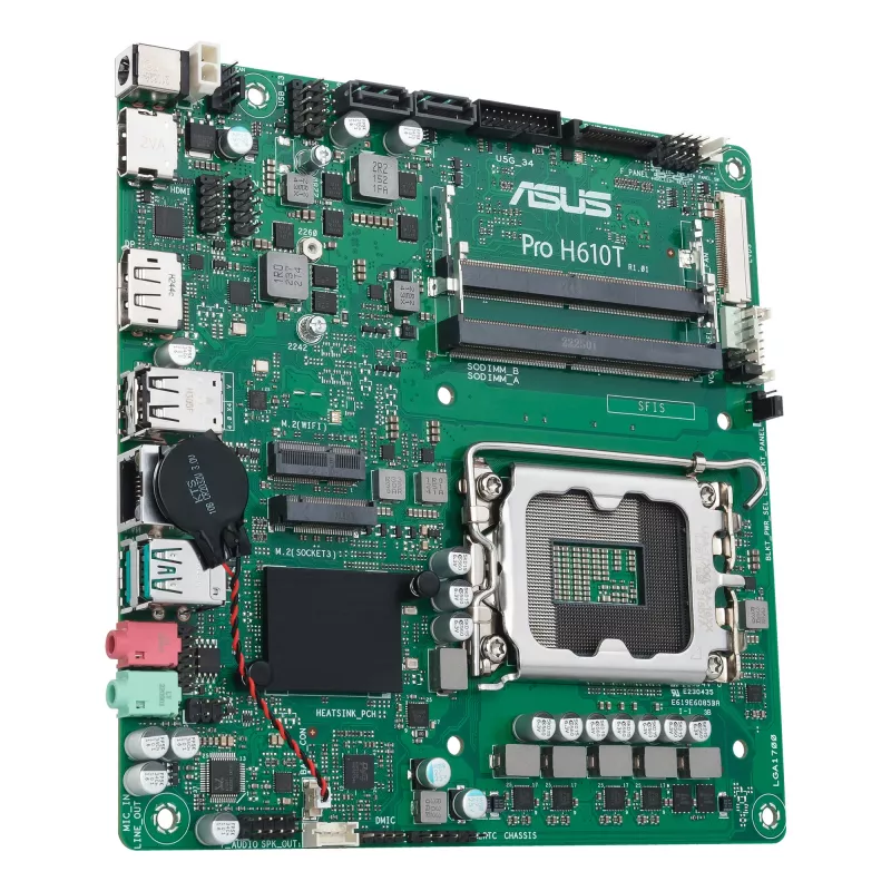 ASUS PRO H610T-CSM Intel H610 LGA 1700 Thin Mini ITX