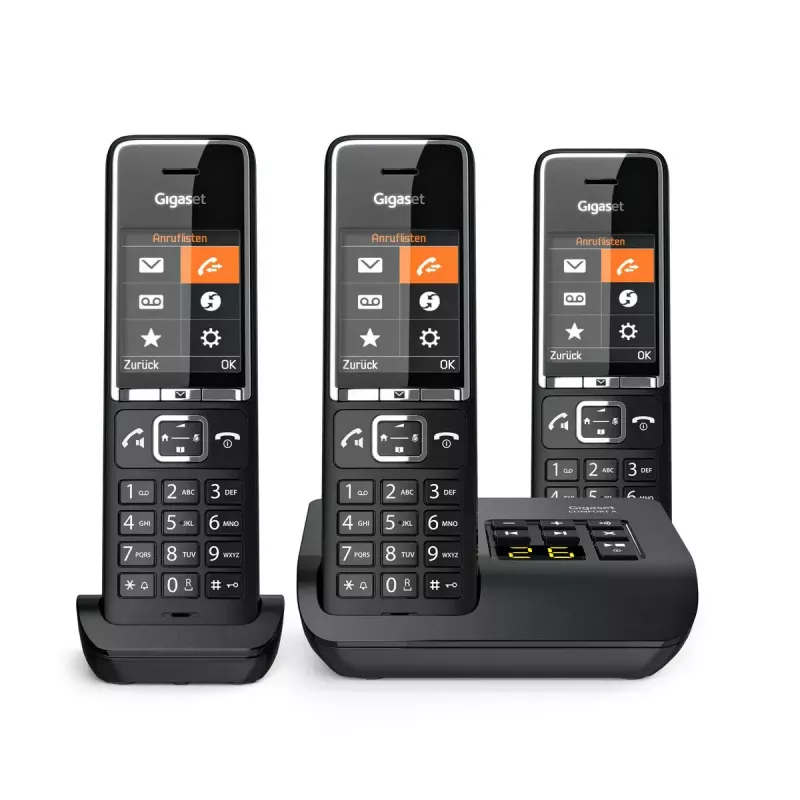 Telefon analogowy Gigaset COMFORT 550A bezprzewodowa słuchawka identyfikacja dzwoniącego