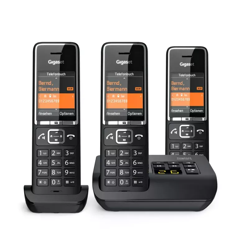 Telefon analogowy Gigaset COMFORT 550A bezprzewodowa słuchawka identyfikacja dzwoniącego