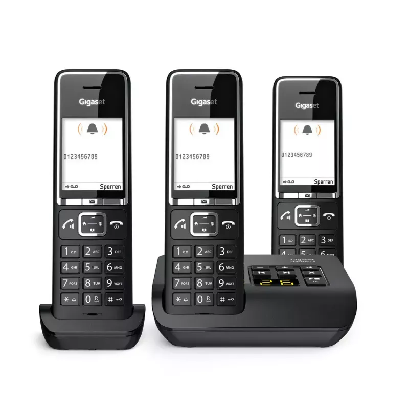 Telefon analogowy Gigaset COMFORT 550A bezprzewodowa słuchawka identyfikacja dzwoniącego