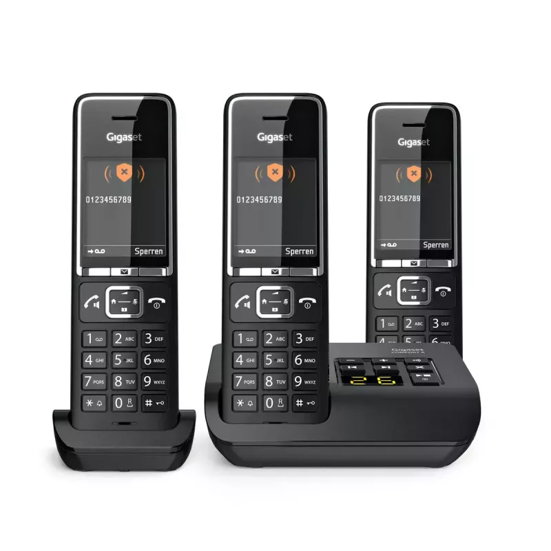 Telefon analogowy Gigaset COMFORT 550A bezprzewodowa słuchawka identyfikacja dzwoniącego