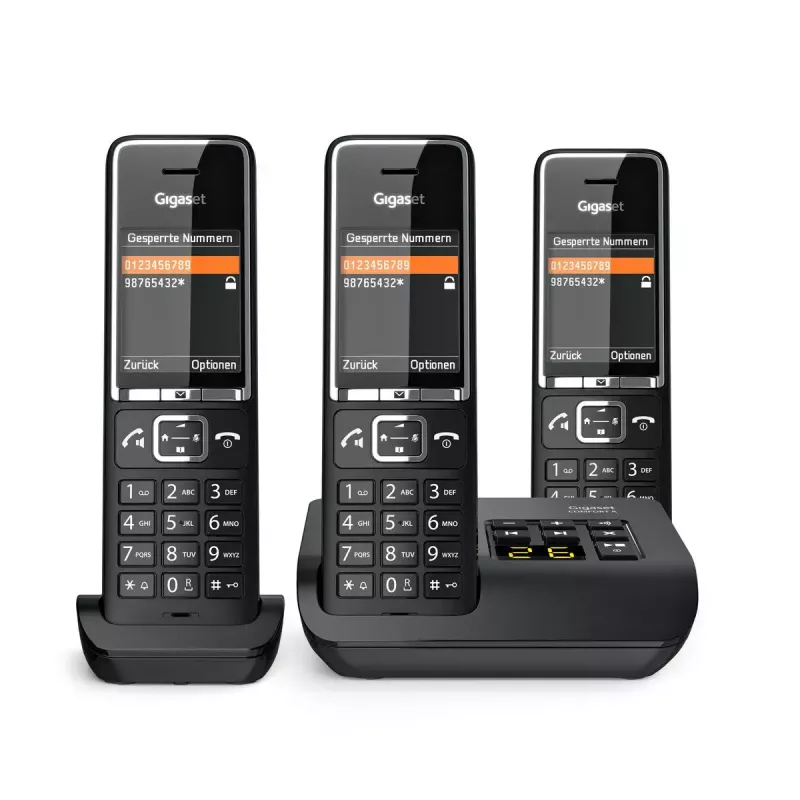 Telefon analogowy Gigaset COMFORT 550A bezprzewodowa słuchawka identyfikacja dzwoniącego