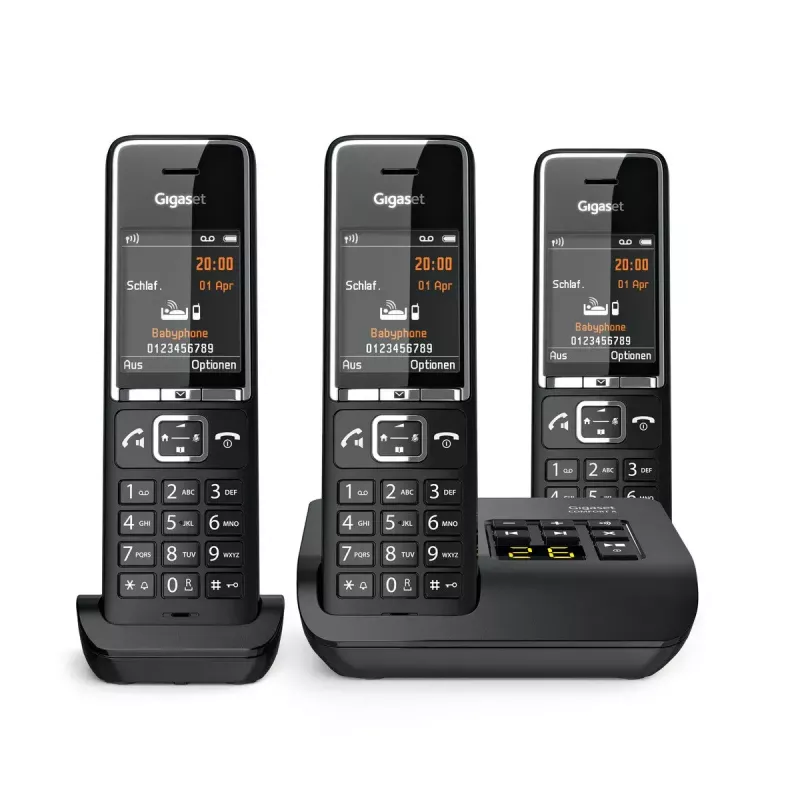Telefon analogowy Gigaset COMFORT 550A bezprzewodowa słuchawka identyfikacja dzwoniącego