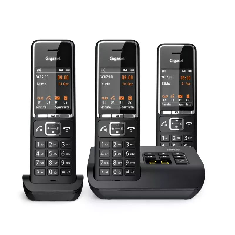 Telefon analogowy Gigaset COMFORT 550A bezprzewodowa słuchawka identyfikacja dzwoniącego