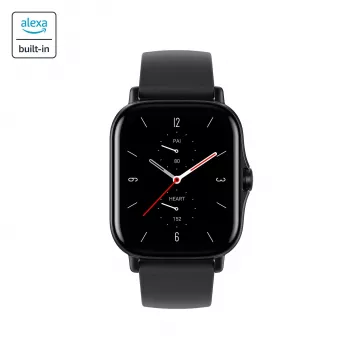 Amazfit GTS 2 4,19 cm (1,65 cala) AMOLED 43 mm Cyfrowy 348 x 442 pikseli Ekran dotykowy Czarny Wi-Fi GPS (satelitarny)