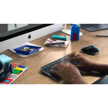 LOGITECH Mx Keys Mini Minimalistyczna Bezprzewodowa Podświetlana Klawiatura - Grafit - Qwerty US/INT