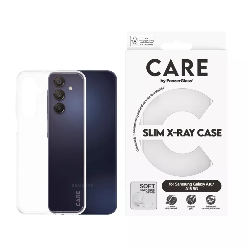 Cover PanzerGlass CARE by modne etui Transparent X-Ray Soft Basic Samsung A15 A15 5G