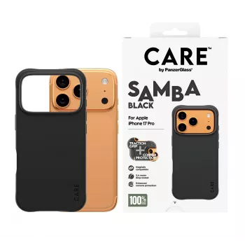 Etui PanzerGlass CARE by Fashionable Case Samba Black z MagSafe do iPhone 17 Pro