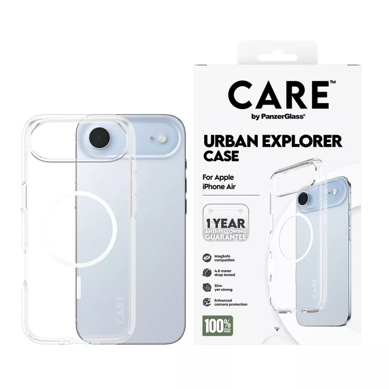 Etui PanzerGlass CARE by Flagship Case Transparent Urban Explorer White MagSafe iPhone 17 Air