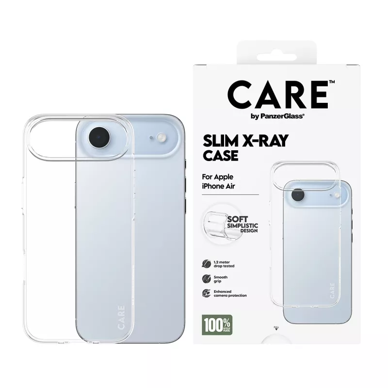 PanzerGlass CARE™ by ® X-Ray etui iPhone Air, Cover, Apple, Apple - iPhone Air, Transparent