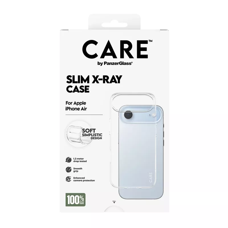 PanzerGlass CARE™ by ® X-Ray etui iPhone Air, Cover, Apple, Apple - iPhone Air, Transparent