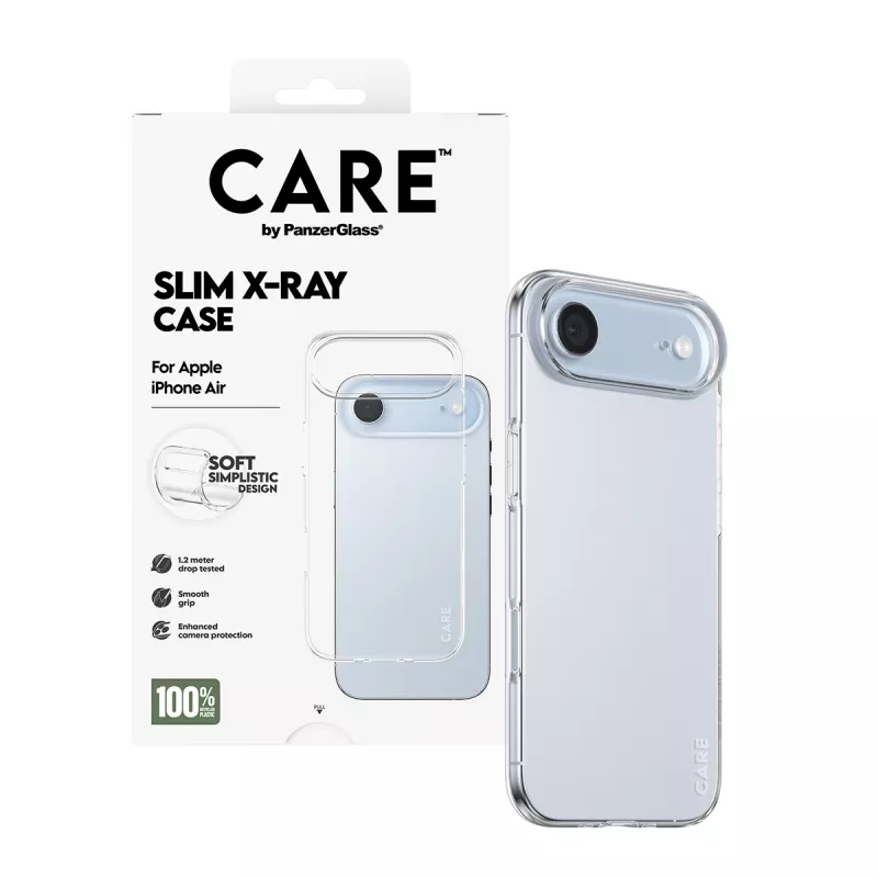 PanzerGlass CARE™ by ® X-Ray etui iPhone Air, Cover, Apple, Apple - iPhone Air, Transparent