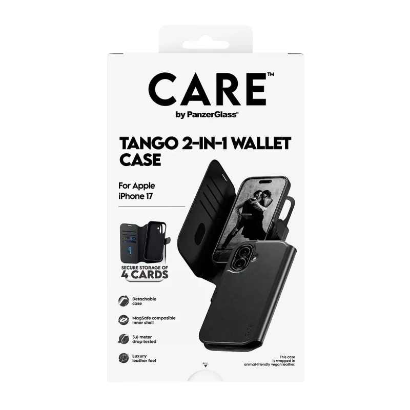 PanzerGlass CARE™ by ® Tango 2-w-1 Etui-portfel z MagSafe iPhone 17