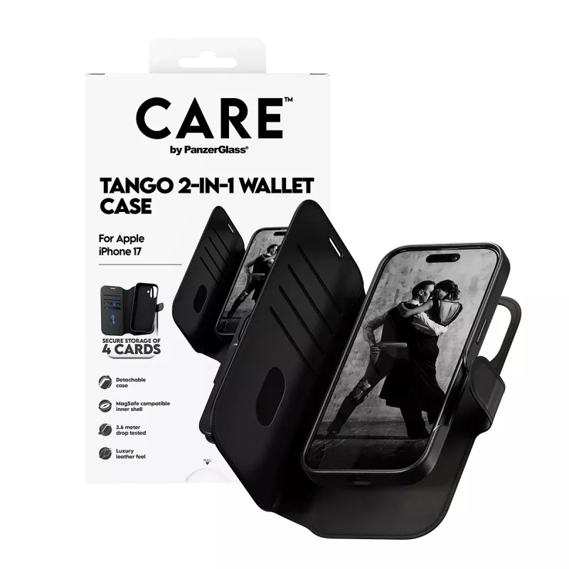 PanzerGlass CARE™ by ® Tango 2-w-1 Etui-portfel z MagSafe iPhone 17
