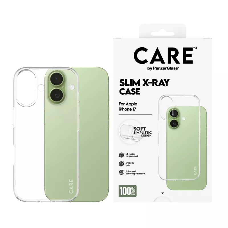 Pokrowiec na telefon PanzerGlass modne etui Transparent X-Ray Soft Basic dla iPhone 17