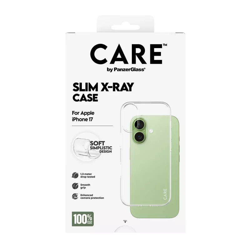 Pokrowiec na telefon PanzerGlass modne etui Transparent X-Ray Soft Basic dla iPhone 17