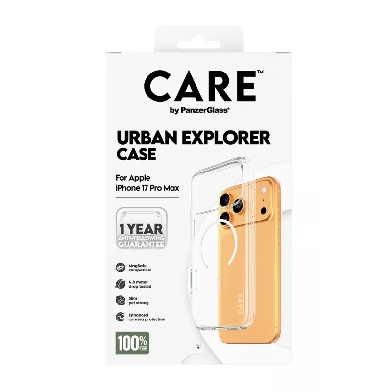 Etui PanzerGlass CARE by Flagship Case Transparent Urban Explorer White MagSafe iPhone 17 Pro Max