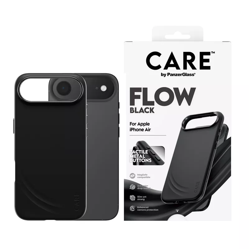 Etui ochronne PanzerGlass CARE™ Flow etui Czarny z MagSafe dla iPhone Air