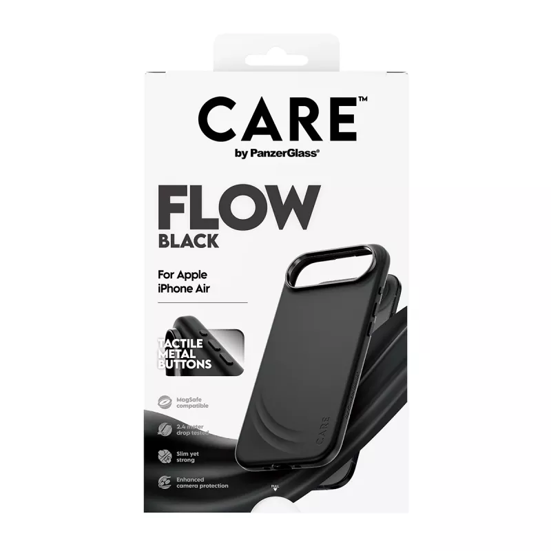 Etui ochronne PanzerGlass CARE™ Flow etui Czarny z MagSafe dla iPhone Air