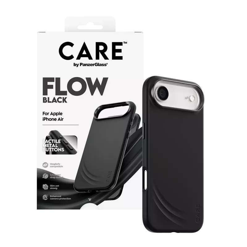 Etui ochronne PanzerGlass CARE™ Flow etui Czarny z MagSafe dla iPhone Air