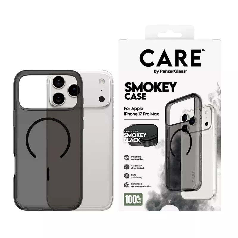 PanzerGlass CARE™ by ® Urban Explorer Case Smokey w. Czarny MagSafe iPhone 17 Pro Max
