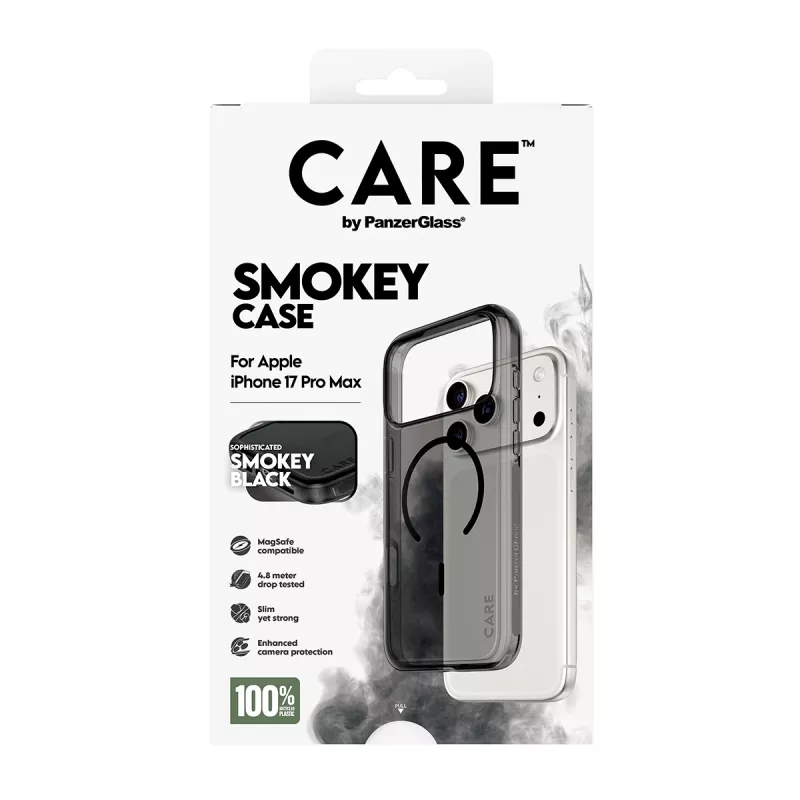 PanzerGlass CARE™ by ® Urban Explorer Case Smokey w. Czarny MagSafe iPhone 17 Pro Max