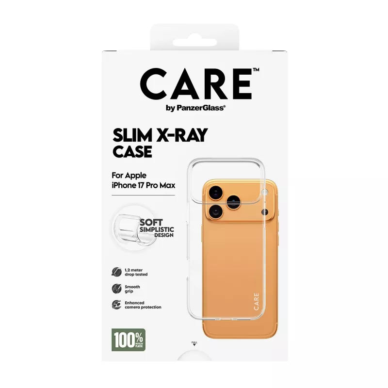 Ochronne miękkie etui PanzerGlass CARE modne etui przezroczyste X-Ray do iPhone 17 Pro Max