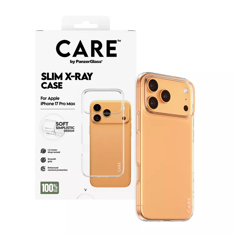 Ochronne miękkie etui PanzerGlass CARE modne etui przezroczyste X-Ray do iPhone 17 Pro Max